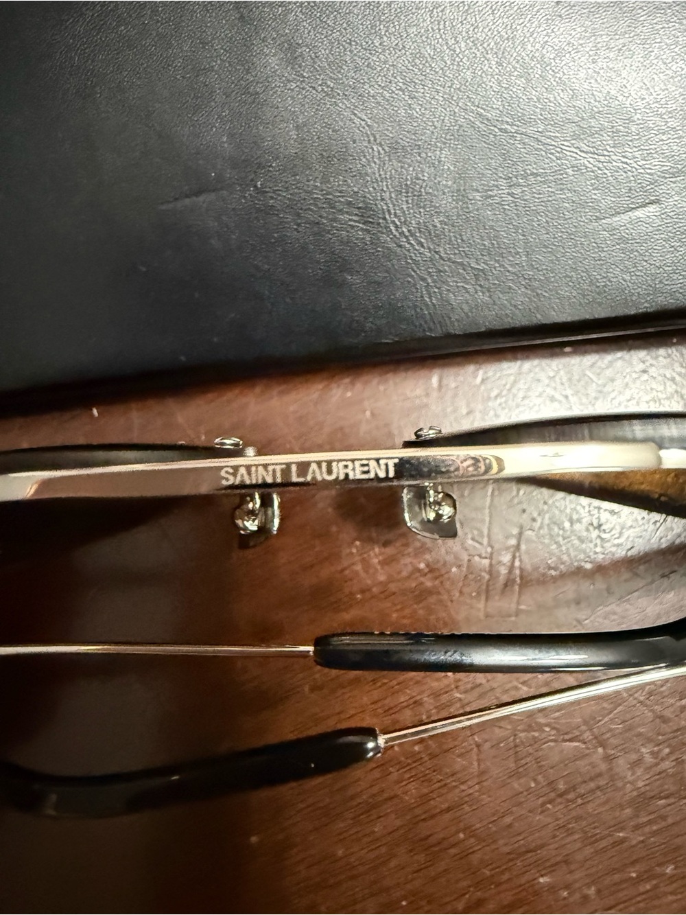 Saint Laurent Classic 11 M 002 silver with brown - Picture 5 of 14